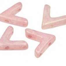 10 Pack Czech AVA Beads White Lila Lustre 03000 14494