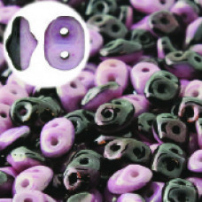 Superduo Duets 10 grams Black/White Lilac Lustre 03849 14494