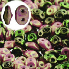 Superduo Duets 10 grams Black/White Red Lustre 03849 14495