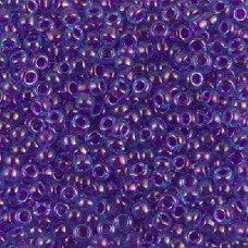 10 grams Size 8 Miyuki Seed Beads Fuchsia Lined Aqua Lustre 352