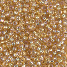 10 grams Size 8 Miyuki Seed Beads Silver Lined Gold AB 1003