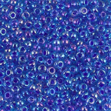10 grams Size 8 Miyuki Seed Beads Cobalt Lined Sapphire AB 353