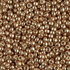 10 grams Size 8 Miyuki Seed Beads Duracoat Galv Champagne 4204