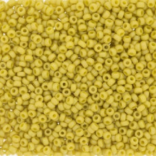 10 grams Size 8 Miyuki Seed Beads Fr Op Glazed Rbow Yellow 4692