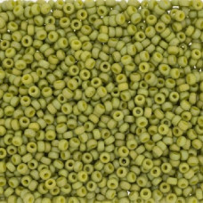 10 grams Size 8 Miyuki Seed Beads Fr Op Glazed Rbow Olive 4697