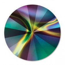12 mm Swarovski Rivoli Crystal Rainbow Dark Foiled