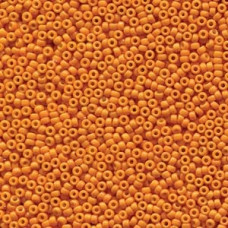 10 grams Size 15 Miyuki Seed Beads Duracoat Op Dyed Orange 94454