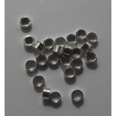 Sterling Silver 1x2 mm Crimp Tubes 50 pack Sterling Silver 1x2 mm Crimp Tubes 50 pack