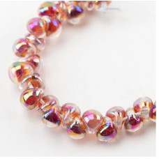 Unicorne Beads 25 Teardrops Metallic Fire Ember 2013