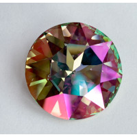 27mm Swarovski Rivoli Crystal Celadon Foiled