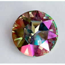 27mm Swarovski Rivoli Crystal Celadon Foiled