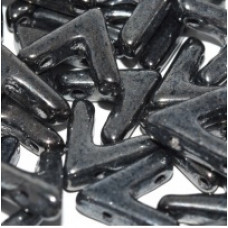 10 Pack Czech AVA Beads Jet Hematite 23980 14400