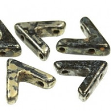 10 Pack Czech AVA Beads Jet Picasso 23980 43400 10 Pack Czech AVA Beads Jet Picasso 23980 43400