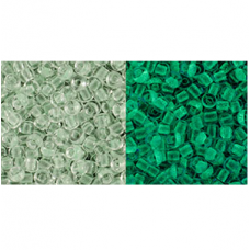 10g TOHO size 11 Mint Green/Bright Green TR-11-2722