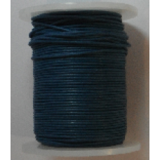 2mm waxed Cotton Cord in black. Price per metre