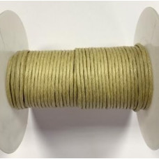2mm waxed Cotton Cord in manilla. Price per metre