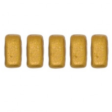 CzechMates Bricks 50 pack Matte Metallic Goldenrod K0173