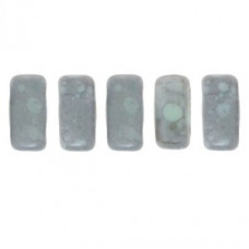 CzechMates Bricks 50 pack Matte Op Pale Turquoise Mdust MMD6310