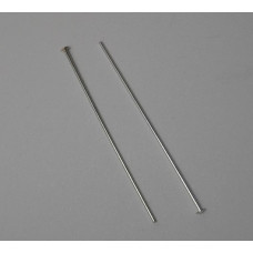 38mm Sterling Silver Head Pins 10 Pairs