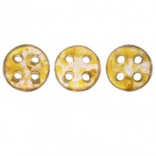 CzechMates QuadraLentils 10g Lustred Rose/Gold Topaz 65491