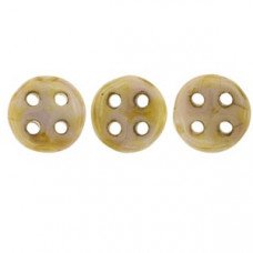CzechMates QuadraLentils 10g Lustred Op Rose/Gold Topaz P65491