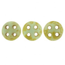 CzechMates QuadraLentils 10g Op Pale Turquoise Picasso T63100