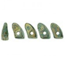 10g CzechMate Prong Persian Turquoise Bronze Picasso BT6315