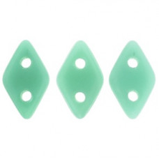 10g CzechMates 2 Hole Diamonds Turquoise 6313