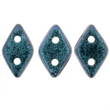 10g CzechMates 2 Hole Diamonds Polychrome - Indigo Orchid 94105