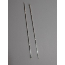 50mm Sterling Silver Head Pins 10 Pairs