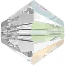 10 pack 6mm 5301 Swarovski Bicone Crystal AB Satin