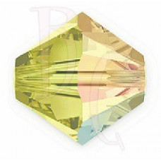 50 pack 4mm 5328 Swarovski Bicone Jonquil AB