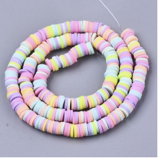 6mm Polymer Heishi Beads Pastel Mix