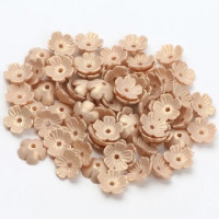 10 pack 10mm Gold Colour Acrylic Flowers
