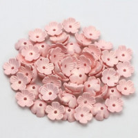 10 pack 10mm Pink Acrylic Flowers