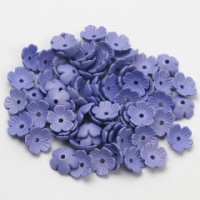 10 pack 10mm Purple Acrylic Flowers