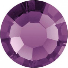 18 mm Asfour 717 Crown Stone Amethyst Foiled
