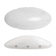 Athos 3 20x10mm Opaque White Ceramic Look 03000 14400 per bead Athos 3 20x10mm Opaque White Ceramic Look 03000 14400 per bead