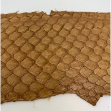 Eco friendly handmade soft gloss Beige Tilapia Fish Skin Leather