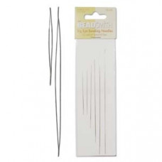 6 Pack Assorted Big Eye Beading Needles