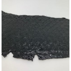 Eco friendly handmade soft gloss Black Tilapia Fish Skin Leather