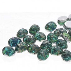 10g Baroque 2 Hole Oval Cab Backlit Aquasol Picasso 60020 29841