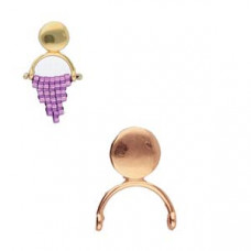 Cymbal Elements Venio 2 Delica Earring Rose Gold Plate 2 pack