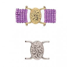 Cymbal Elements Vouves Delica Connector A Silver Plate