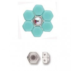 Cymbal Elements Kanakari Honeycomb Bead Sub A Silver Plate 2 pk