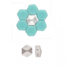 Cymbal Elements Galini Honeycomb Bead Sub A Silver Plate 2 pack