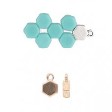 Cymbal Elements Maragas Honeycomb End Piece Rose Gold Plate 2 pk