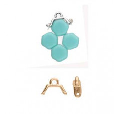 Cymbal Elements Melanes Honeycomb End Piece Rose Gold Plate 2 pk