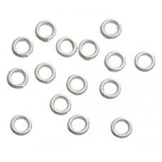 6mm Sterling Silver Closed Jump Rings 10 pack
