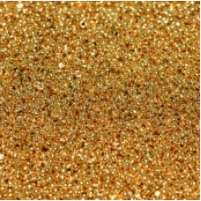 2.5 grams Czech Size 15 Charlottes Crystal 24K Gold Plate 2.5 grams Czech Size 15 Charlottes Crystal 24K Gold Plate